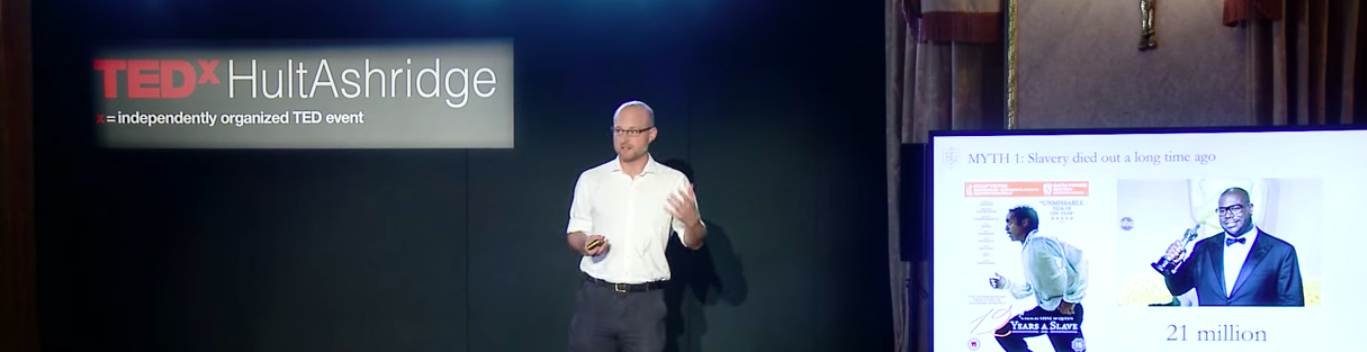 Matthew Gitsham speaking at TED event