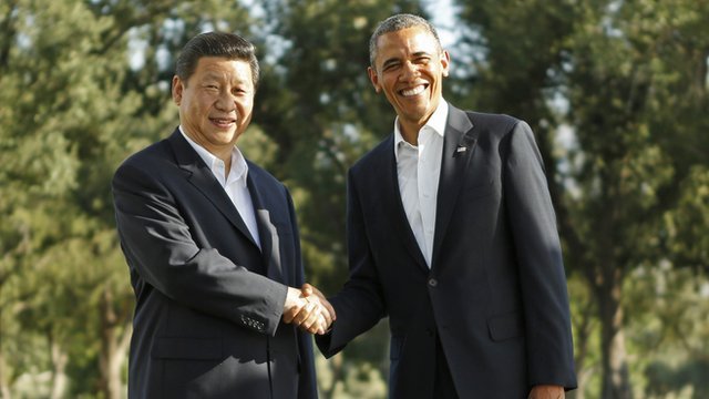 US-China Bilaterial talks - Xi Jinping with Obama