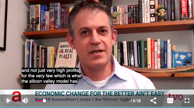 Economic Change For The Better Isn't Easy - interview on Dan's book 'Innovation in Real Places'