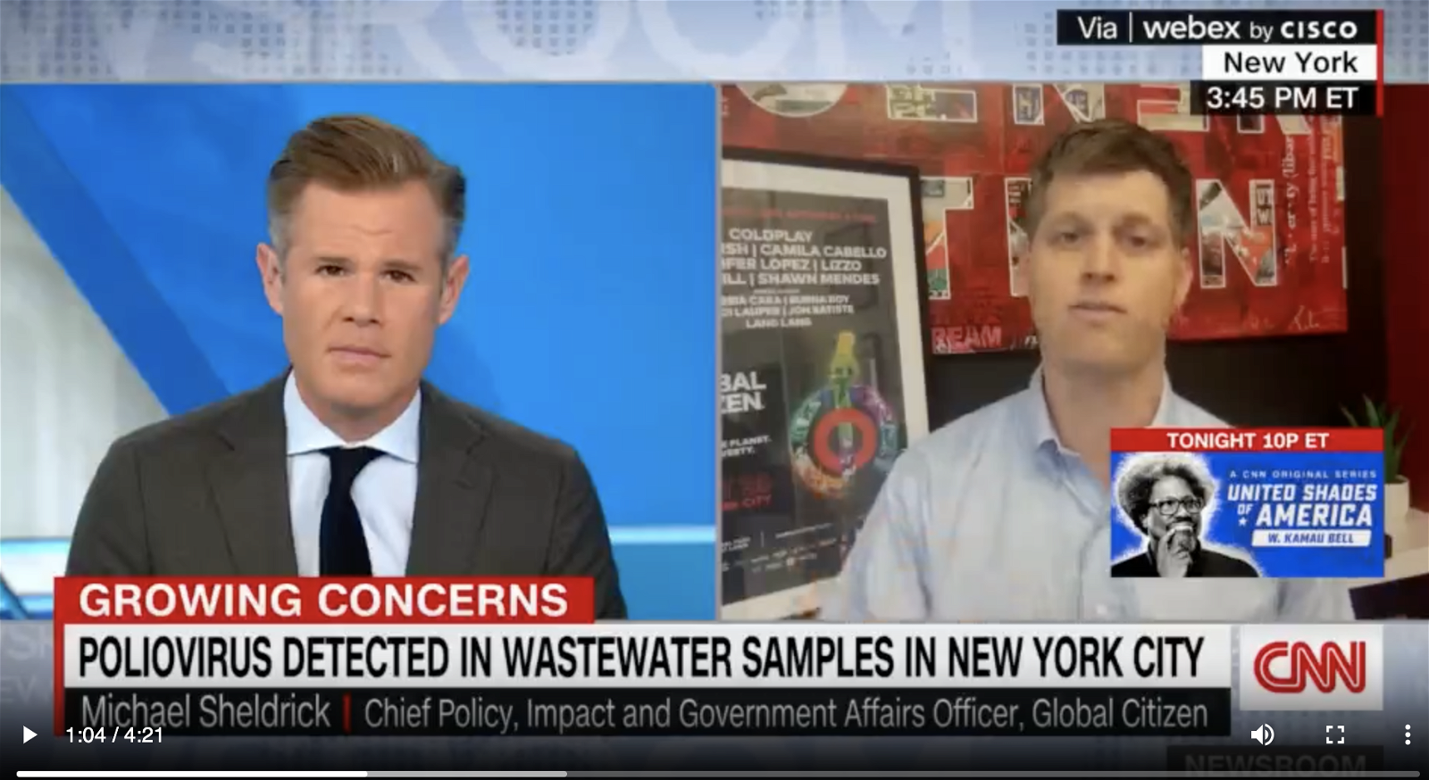 CNN Interview with Alexander Marquardt on the New York polio outbreak and the urgent need to fund polio eradication