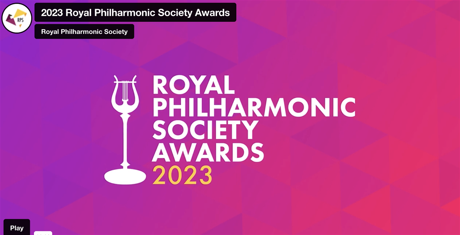 WATCH THE 2023 RPS AWARDS